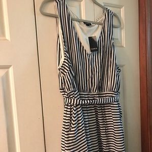 Torrid Navy striped dress size 3